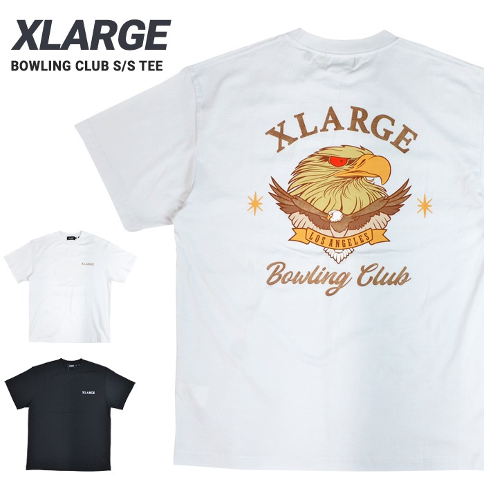 XLARGE ȥ顼 T BOWLING CLUB S/S TEE Ⱦµ åȥ ȥåץ  M-XL ֥å ۥ磻 101232011038 ñʹξϥͥݥȯ̵ۡ