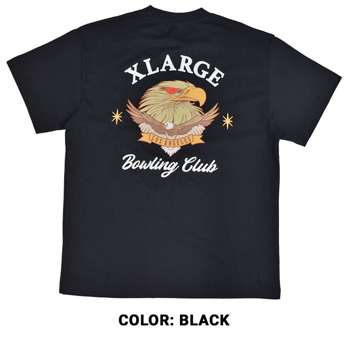 XLARGE �������ȥ�顼�� T����� BOWLING CLUB S/S TEE Ⱦµ ���åȥ��� �ȥåץ� ��� M-XL �֥�å� �ۥ磻�� 101232011038 ��ñ�ʹ����ξ��ϥ᡼����ȯ���ۡ�����̵���ۡڥ������