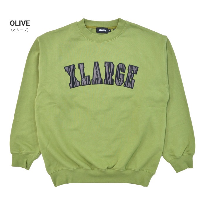 XLARGE �������ȥ�顼�� �ȥ졼�ʡ� EMBROIDERY ZEBRA LOGO CREWNECK SWEAT ���롼�ͥå� �������å� �ե꡼�� ��� ���꡼�� �֥�å� S-XL 101221012014 ������̵����