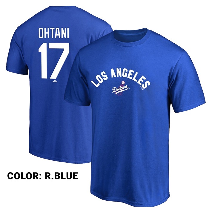 Fanatics �ե��ʥƥ����� T����� NAME & No. TEE �͡��� & �ʥ�С� Ⱦµ T����� Ⱦµ ���åȥ��� �ȥåץ� ��ë��ʿ ��� MLB �����󥼥륹���ɥ��㡼�� DODGERS ML01-24AS-0002 S-XL �ۥ磻�� �֥롼 ��ñ�ʹ����ξ��ϥ᡼����ȯ���ۡ�����̵����
