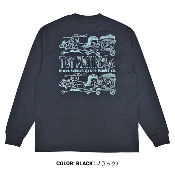 �ȥ��ޥ����� TOY MACHINE ����T TALLY HO MNSTR LONG TEE Ĺµ T����� ���åȥ��� �ȥåץ� ��� M-XL �֥�å� �ۥ磻�� TMFELT11 ��ñ�ʹ����ξ��ϥ᡼����ȯ���ۡڥ������