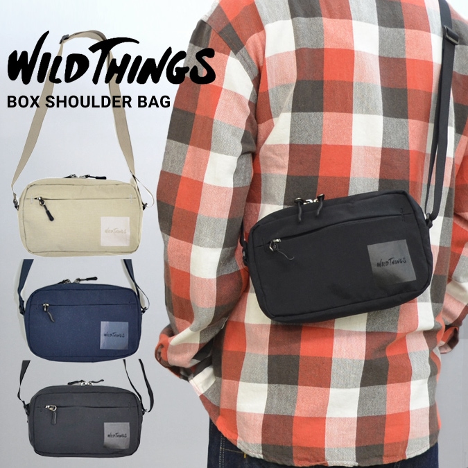 WILD THINGS ワイルドシングス BOX SHOULDER BAG ナイロン
