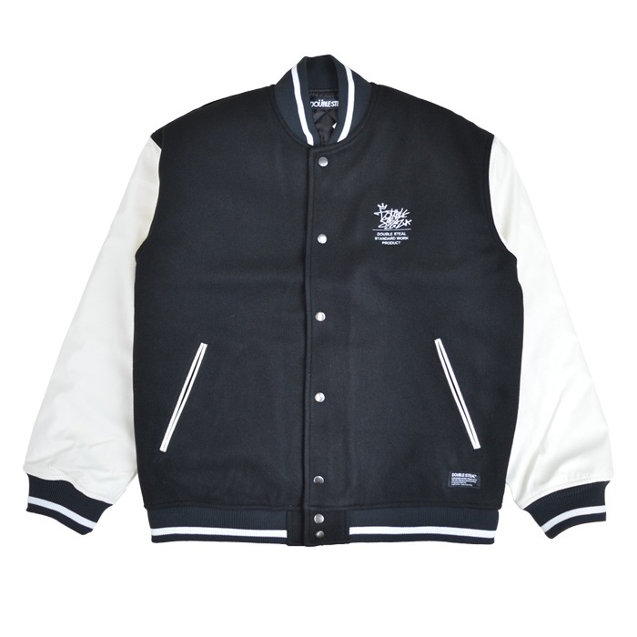 DOUBLE STEAL ֥륹ƥ 㥱å TAGGING LOGO STADIUM JACKET ॸ㥱å   ֥륾  M-XL ֥å 726-32114 ̵ۡڥ