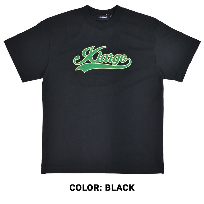 XLARGE �������ȥ�顼�� T����� VARSITY LOGO S/S TEE Ⱦµ ���åȥ��� �ȥåץ� ��� M-XL �֥�å� �ۥ磻�� 101232011031 ��ñ�ʹ����ξ��ϥ᡼����ȯ���ۡ�����̵���ۡڥ������