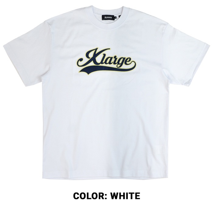 XLARGE �������ȥ�顼�� T����� VARSITY LOGO S/S TEE Ⱦµ ���åȥ��� �ȥåץ� ��� M-XL �֥�å� �ۥ磻�� 101232011031 ��ñ�ʹ����ξ��ϥ᡼����ȯ���ۡ�����̵���ۡڥ������