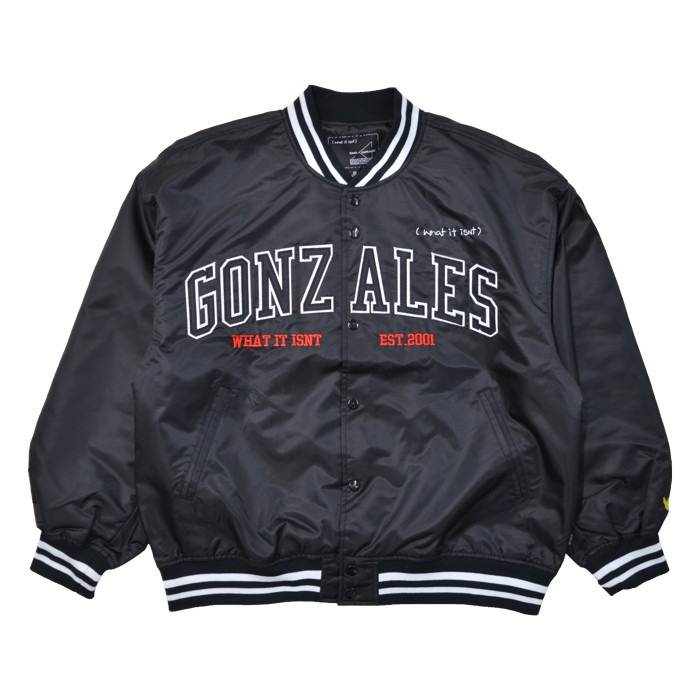 (What it isNt) ART BY MARK GONZALES 㥱å HEAVY TWILL STADIUM JACKET  ॸ㥱å ޡ󥶥쥹  ֥륾  M-XL ֥å 2H5-12940 ̵