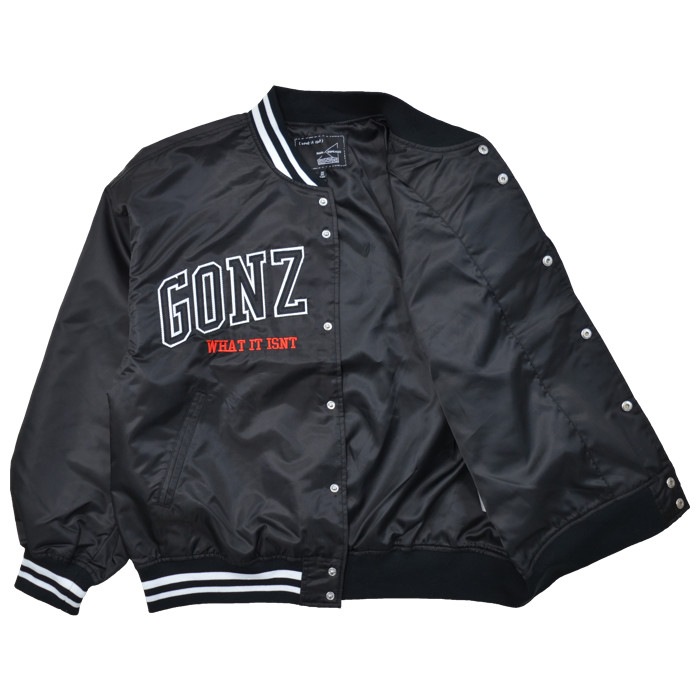 (What it isNt) ART BY MARK GONZALES 㥱å HEAVY TWILL STADIUM JACKET  ॸ㥱å ޡ󥶥쥹  ֥륾  M-XL ֥å 2H5-12940 ̵
