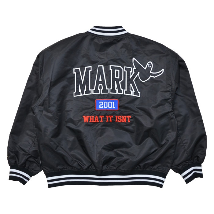 (What it isNt) ART BY MARK GONZALES 㥱å HEAVY TWILL STADIUM JACKET  ॸ㥱å ޡ󥶥쥹  ֥륾  M-XL ֥å 2H5-12940 ̵