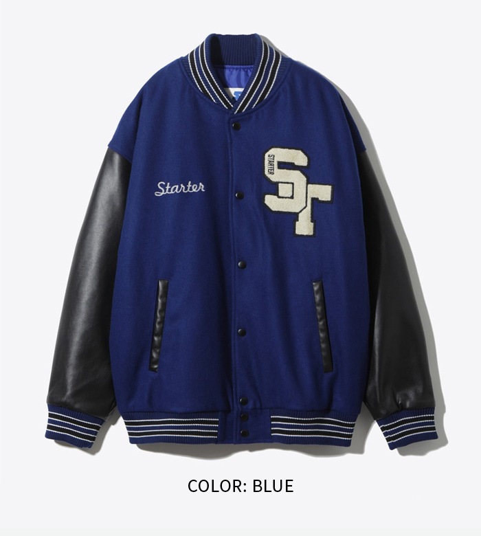 STARTER ���������� �ե��������ȥ󥸥㥱�å� ��������� ���������ॸ�㥱�å� �������� �֥륾�� ��� M-XL �֥�å� �֥롼 �磻�� X51027D ������̵���ۡڥ������