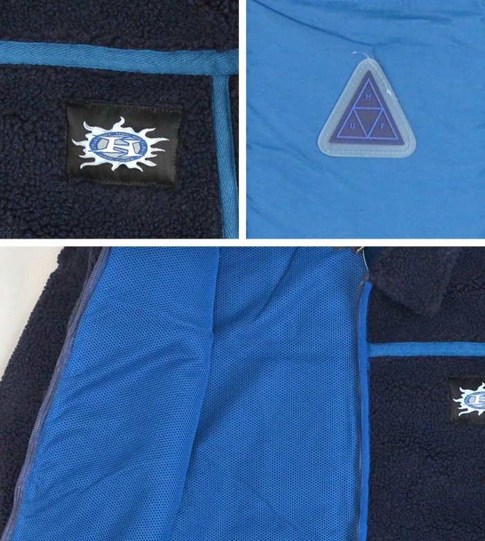 HUF �ϥ� ���㥱�å� LIVINGSTON SHERPA JACKET ������ѥ��㥱�å� �ե꡼�����㥱�å� �ܥ����㥱�å� �������� �֥륾�� ��� M-XL JK00407 ������̵���ۡڥ������