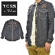 TCSS �ƥ��������������� ����� MYSTIC L/S SHIRT �����֥졼����� �ǥ˥ॷ��� �������� Ĺµ ��� S-XL �֥�å� LS1827 ������̵���ۡڥ������