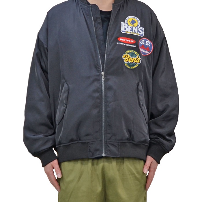BEN DAVIS ٥ǥӥ 㥱å CUSTOMIZED MA-1 JACKET ޥ २ 㥱å  ֥륾  M-XL ֥å T-23380000 ̵ۡڥ