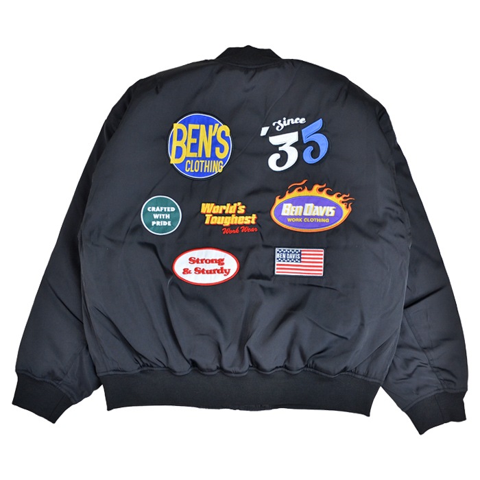 BEN DAVIS ٥ǥӥ 㥱å CUSTOMIZED MA-1 JACKET ޥ २ 㥱å  ֥륾  M-XL ֥å T-23380000 ̵ۡڥ