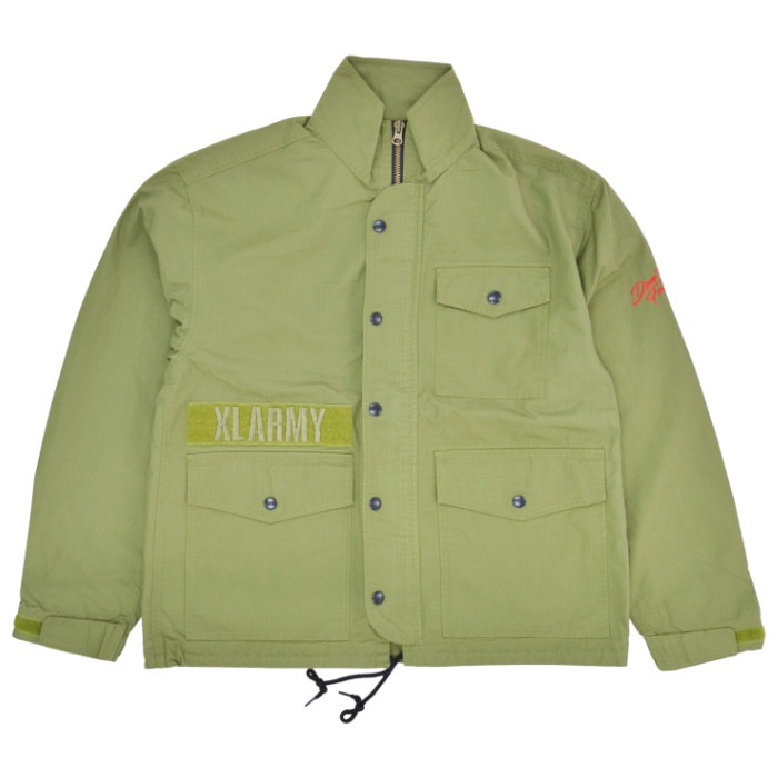 XLARGE ȥ顼 㥱å MILITARY RIPSTOP JACKET ߥ꥿꡼ åץȥå 㥱å  ֥륾  S-XL ꡼ 101221021008 ̵