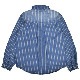 DOUBLE STEAL ���֥륹�ƥ����� ����� STRIPE DENIM SHIRTS ���ȥ饤�� �ǥ˥� ����� �����奢�륷��� Ĺµ ��� M-XL 744-32043 ������̵����