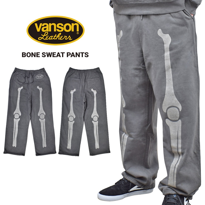 VANSON �Х󥽥� �������åȥѥ�� BONE SWEAT PANTS ���������ѥ�� ��� �֥�å� M-XL RZV-2403 ������̵����