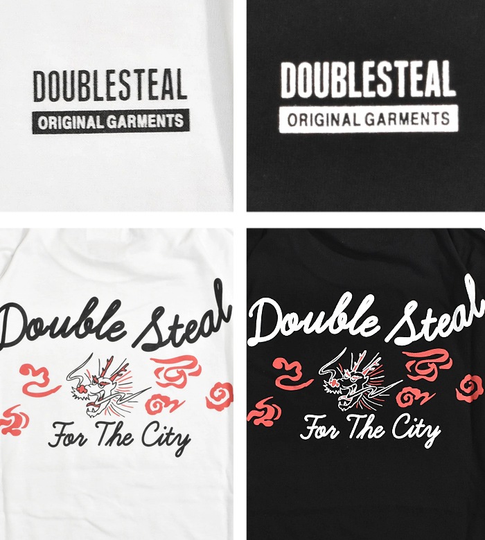 DOUBLE STEAL ���֥륹�ƥ����� T����� ��եɥ饴�� T-SHIRT TEE Ⱦµ ���åȥ��� �ȥåץ� ��� �֥�å� �ۥ磻�� L-2XL 942-15017 ��ñ�ʹ����ξ��ϥ᡼����ȯ���ۡڥ������
