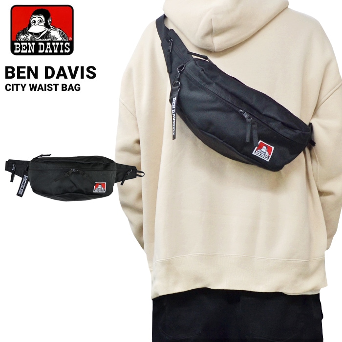 BEN DAVIS �٥�ǥ��ӥ� �������ȥХå� CITY WAIST BAG �� �ܥǥ��Хå� bendavis �֥�å� BDW-8009 ������̵����
