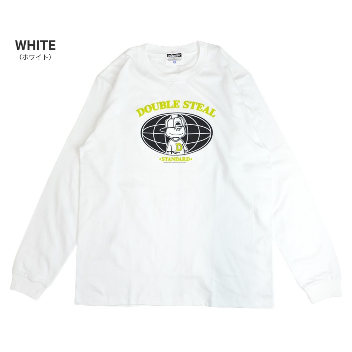 DOUBLE STEAL ���֥륹�ƥ����� ����T GLOBAL DOUBZ LOGO L/S T-SHIRT TEE Ĺµ T����� ���åȥ��� �ȥåץ� ��� M-XL �֥�å� �ۥ磻�� 925-14057 ��ñ�ʹ����ξ��ϥ᡼����ȯ���ۡ�����̵���ۡڥ������