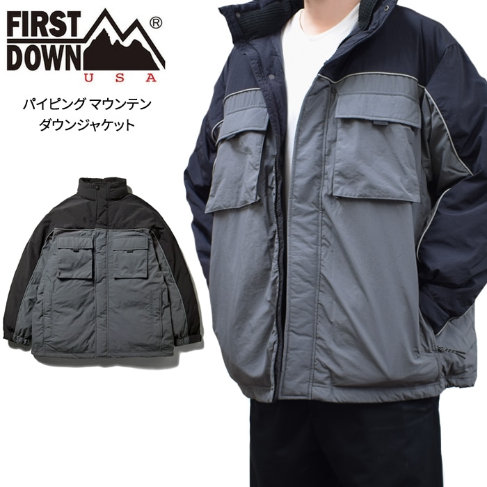 FIRST DOWN USA եȥ 㥱å PIPING MOUNTAIN DOWN JACKET ѥԥ ޥƥ 󥸥㥱å  M-L 㥳 F742008 ̵ۡڥ