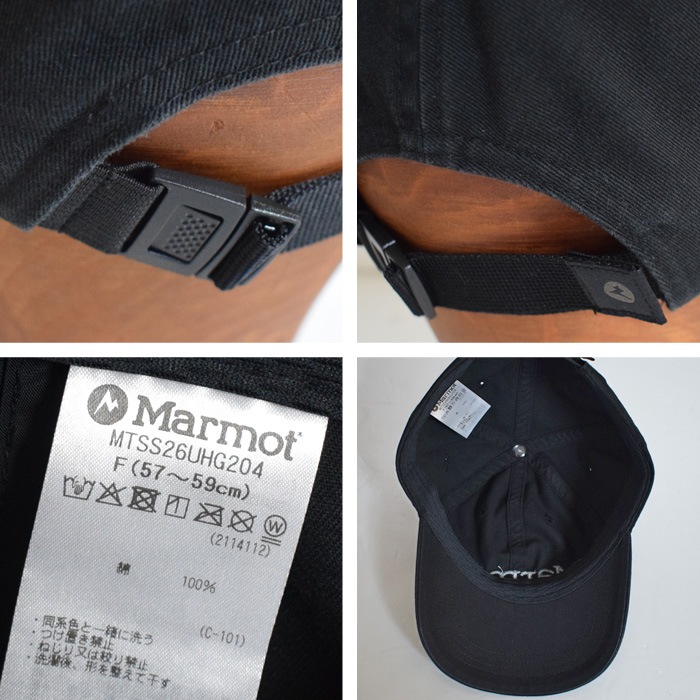 MARMOT �ޡ���å� ����å� Big Logo Cap �ӥå���������å� 6�ѥͥ륭��å� ���ȥ�åץХå�����å� MTSS26UHG204