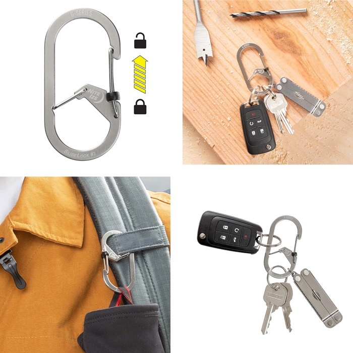 NITEIZE �ʥ��ȥ����� G����ӥʡ� ���饤�ɥ��å� DUAL CHAMBER CARABINER #3 ���ƥ�쥹 ����ӥ� �����ۥ���� ������� �ڥ᡼�����б��ġ�