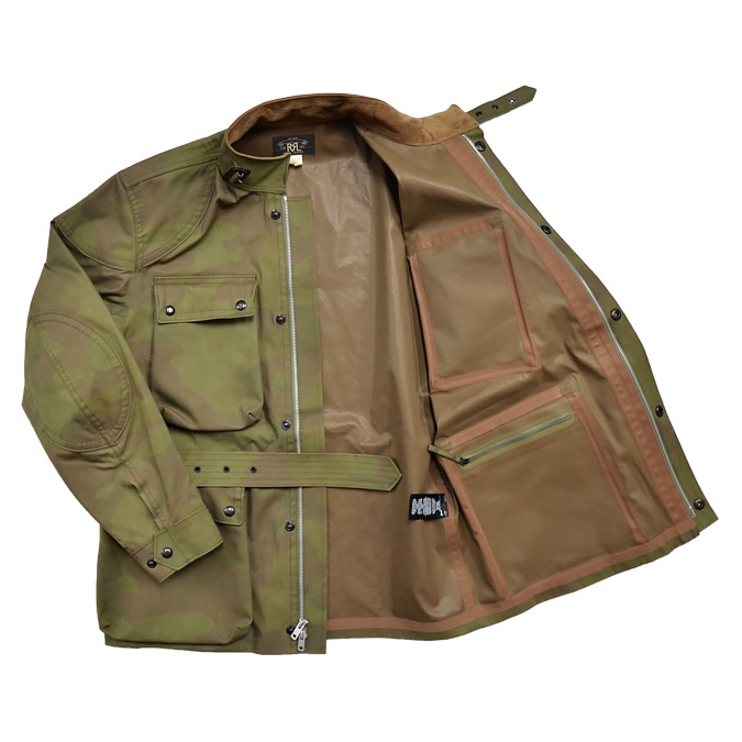 RRL ���֥륢���륨�� Ralph Lauren ���ե������ CAMO COTTON BLEND JACKET ���� ���åȥ�֥��� ���㥱�å� �ߥ꥿�꡼���㥱�å� �º��� ��� �������� �ڥ������