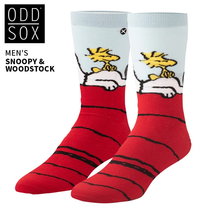 ODD SOX åɥå å  SNOOPY & WOODSTOCK CREW SOCKS 롼å ԡʥå ̡ԡ åɥȥå ڥͥݥȯ̵