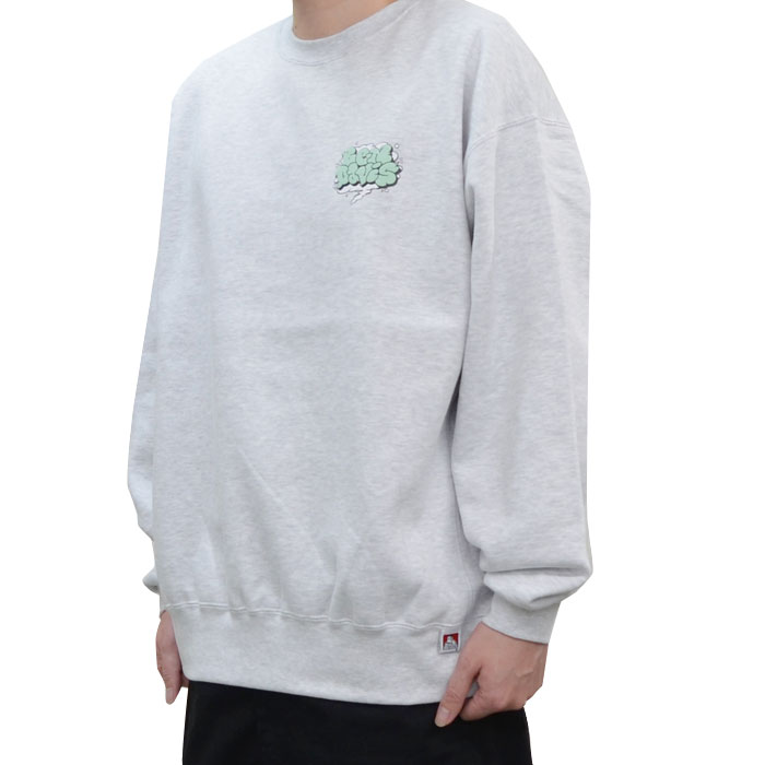BEN DAVIS �٥�ǥ��ӥ� �������å� SMOKE LOGO CREW SWEAT �ȥ졼�ʡ� �ե꡼�� M-XL �֥�å� �����ȥߡ��� C-23780063 bendavis ������̵����