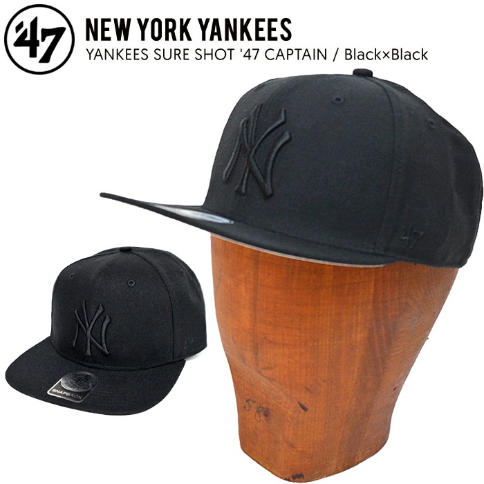 47 フォーティーセブン YANKEES SURE SHOT '47 CAPTAIN Black×Black