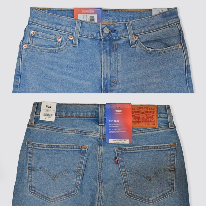 LEVI'S �꡼�Х��� �ѥ�� 511 SLIM STRETCH DENIM PANT SLIM-FIT �����ե��å� �ǥ˥�ѥ�� ������ ���ȥ�å� �ơ��ѡ��� 04511 ������̵����