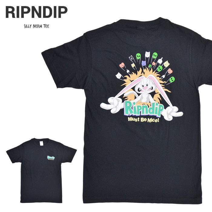 RIPNDIP åץǥå T SILLY NERM TEE Ⱦµ åȥ ȥåץ S-XL ֥å RND6074 ñʹξϥͥݥȯ̵ۡ