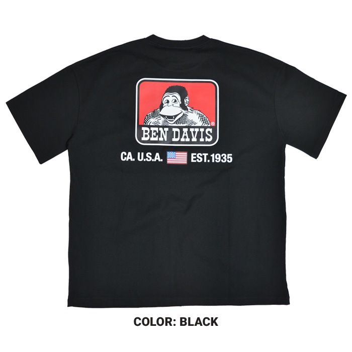 BEN DAVIS �٥�ǥ��ӥ� T����� PRINT S/S TEE Ⱦµ ���åȥ��� �ȥåץ� ��� �֥�å� �ۥ磻�� M-XL BDZ3-0011 ��ñ�ʹ����ξ��ϥ᡼����ȯ����