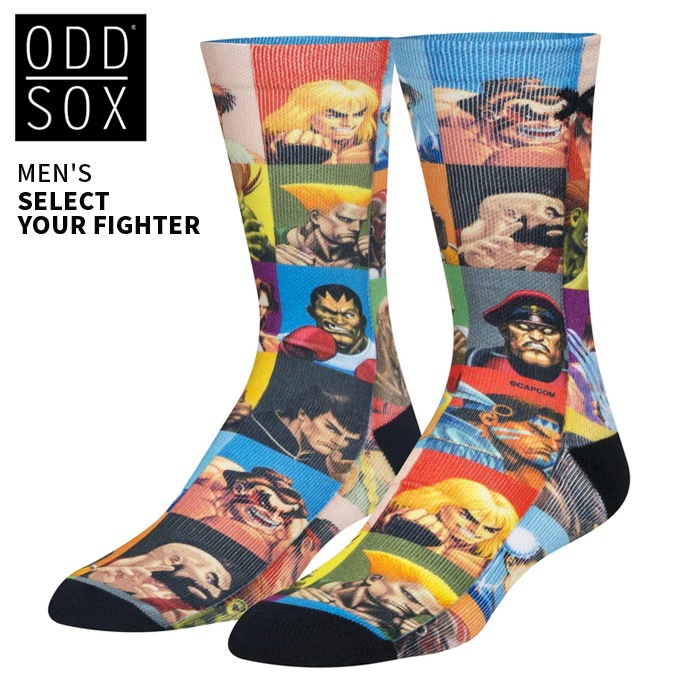 ODD SOX ���åɥ��å��� ���å��� ���� SELECT YOUR FIGHTER CREW SOCKS ���롼���å��� ���ȥ꡼�ȥե������� STREET FIGHTER �ڥ᡼����ȯ��������̵����