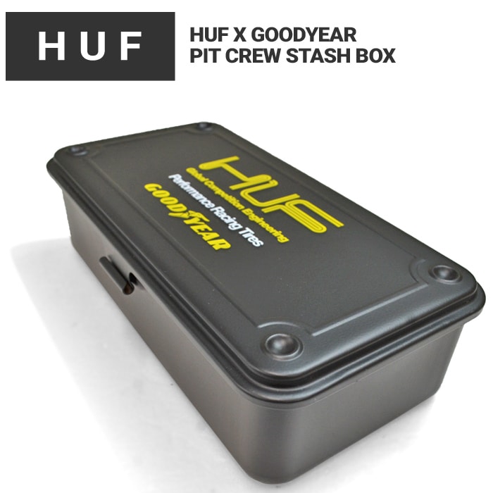HUF �� GOODYEAR �ϥ� �� ���åɥ��䡼 PIT CREW STASH BOX �ԥåȥ��롼 �����å��� �ܥå��� �ġ���ܥå��� ����Ȣ AC00885 ������̵����