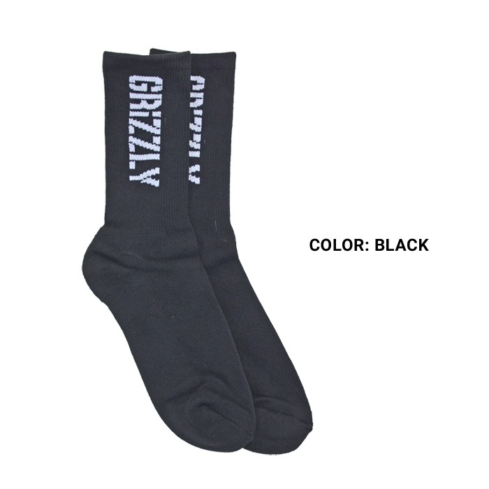 GRIZZLY ���ꥺ�꡼ ���å��� STAMP SOCKS ���롼���å��� ���� �֥�å� �ۥ磻�� �ڥ᡼����ȯ��������̵����