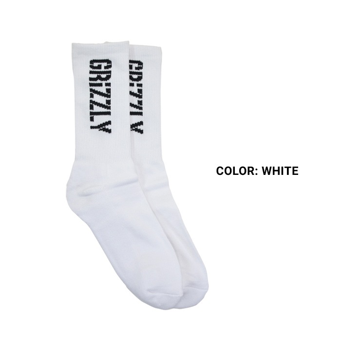 GRIZZLY ���ꥺ�꡼ ���å��� STAMP SOCKS ���롼���å��� ���� �֥�å� �ۥ磻�� �ڥ᡼����ȯ��������̵����