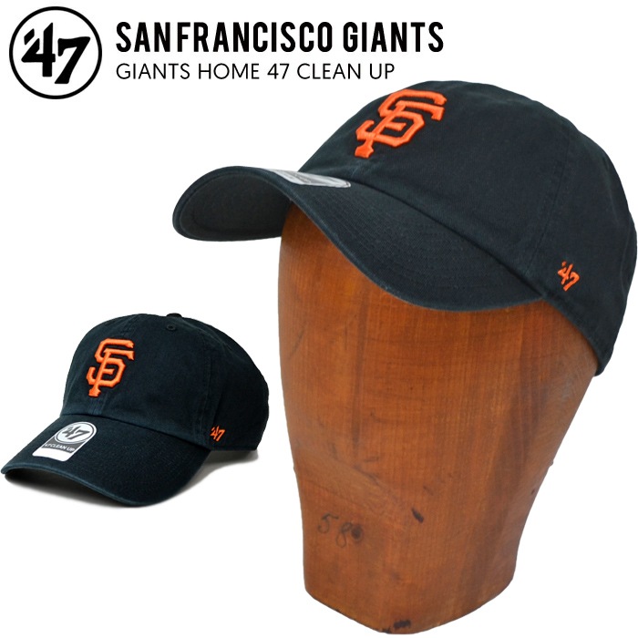 '47 եƥ֥ GIANTS HOME 47 CLEAN UP CAP ꡼ʥå å  ǥ ˥å ˹ BLACK ̵