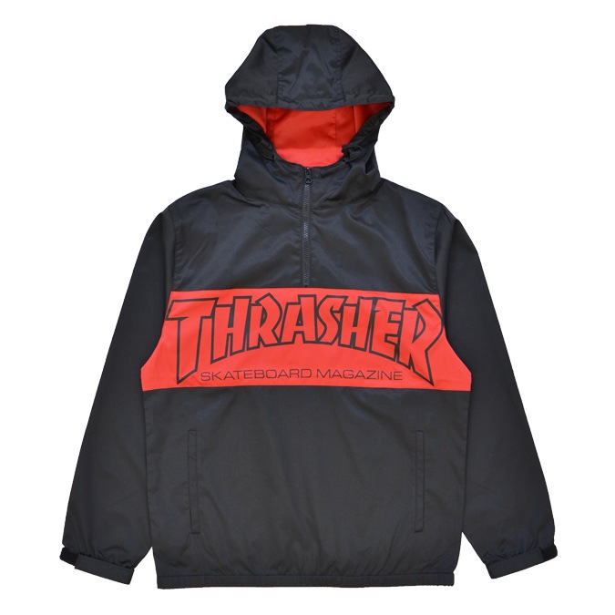 THRASHER (����å��㡼) ���㥱�å� MAG ANORAK PARKA JACKET ���Υ�å����㥱�å� �ʥ����󥸥㥱�å� �ޥ���ƥ�ѡ����� �������� ��� M-XL �֥�å� TH5160 ������̵���ۡڥ������