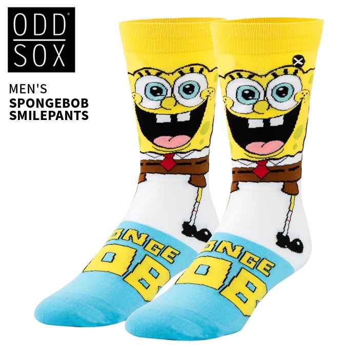 ODD SOX åɥå å  SPONGEBOB SMILEPANTS CREW SOCKS 롼å ݥ󥸥ܥ ڥͥݥȯ̵