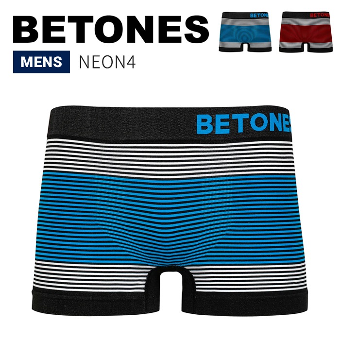 BETONES �ӥȡ��� �ܥ������ѥ�� ������������� NEON4 UNDERWEAR ���� ����ʡ� ���硼�� ��� B006 �֥�å�/�֥롼 �֥�å�/��å� ��ñ�ʹ����ξ��ϥ᡼����ȯ���ۡ�����̵����