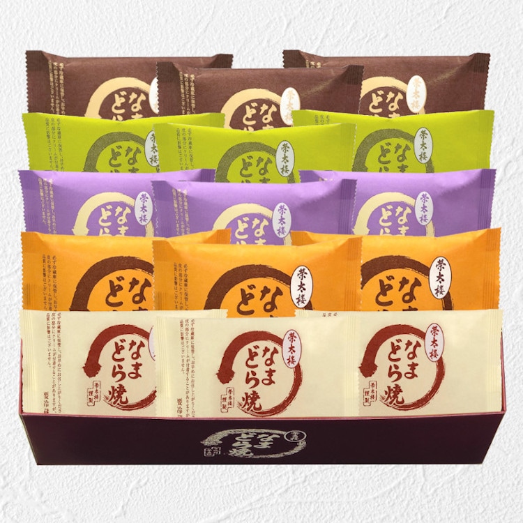 [限定品栗入]５種詰合せ１５個入（簡易箱入）