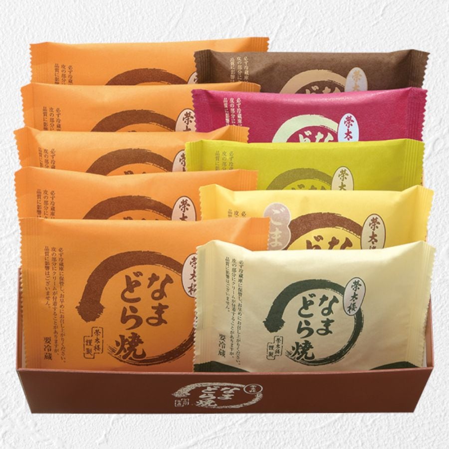 冬のおすすめギフト　　　　　　　　なまどら焼6種10個入詰合せ