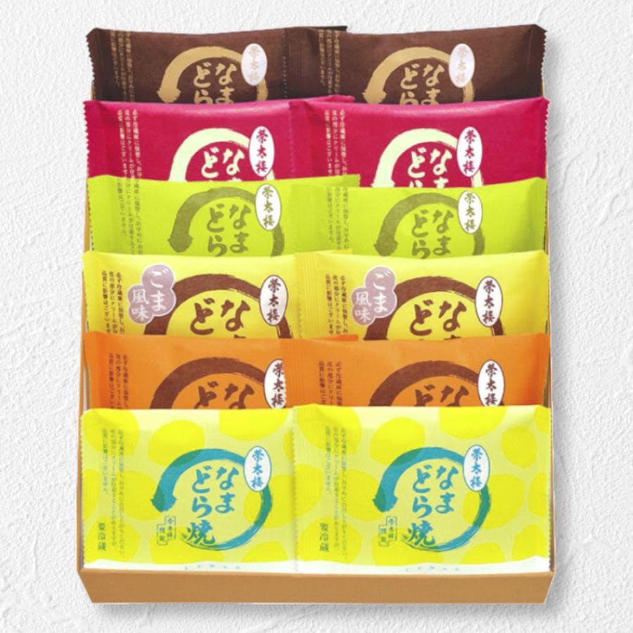 夏のおすすめギフト④　　　　　　なまどら焼６種12個入詰合せ(お中元のし付)