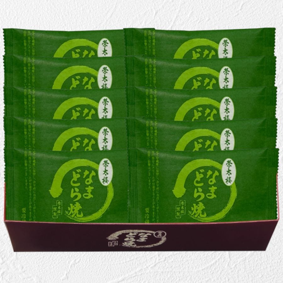 なまどら焼抹茶10個入(簡易箱入)