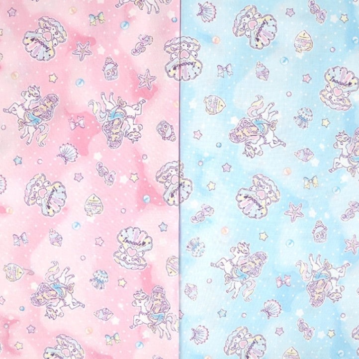 いろコレ　シーチング生地　マーメイドプレシャス　全2色　生地　