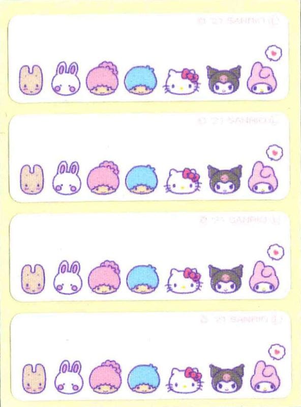 サンリオ シール＆アイロンネーム MXミックス ラベル｜入園入学の名前