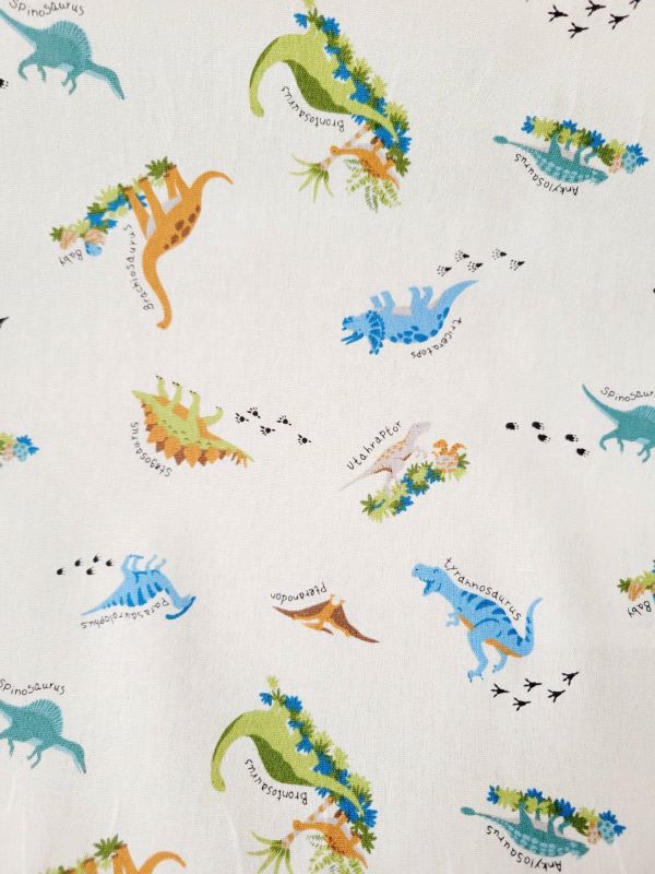 キッズランド　恐竜　ベージュ　生地