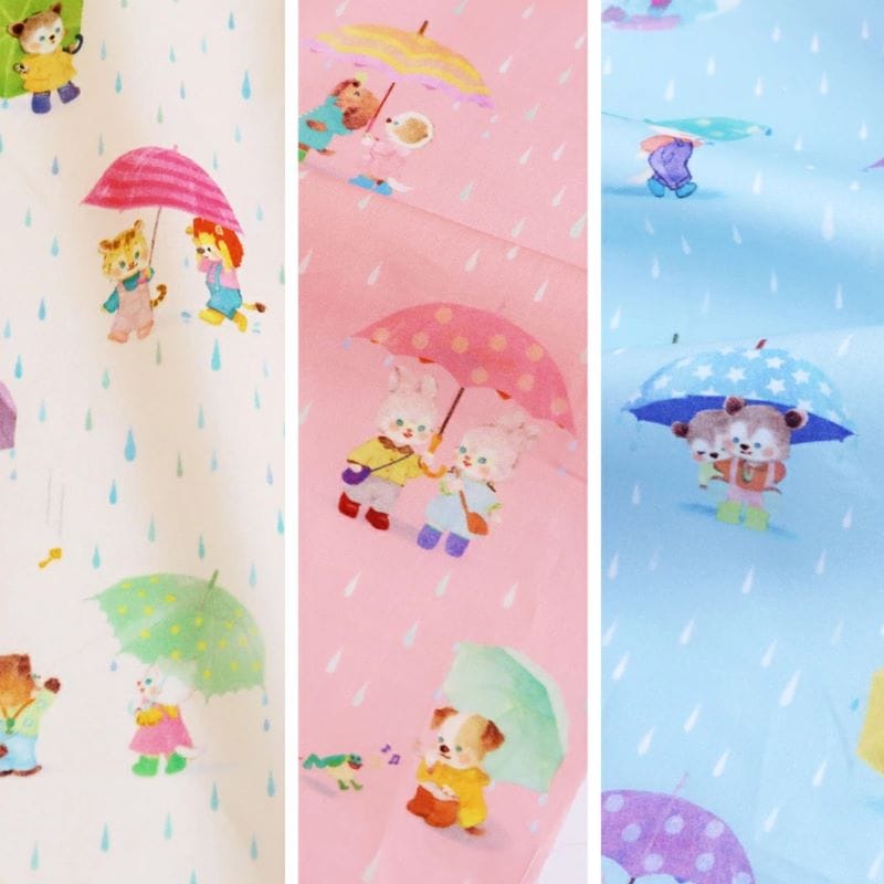 ユキエモン yukiemon レインポケット かわいいアニマル | 生地・布,柄
