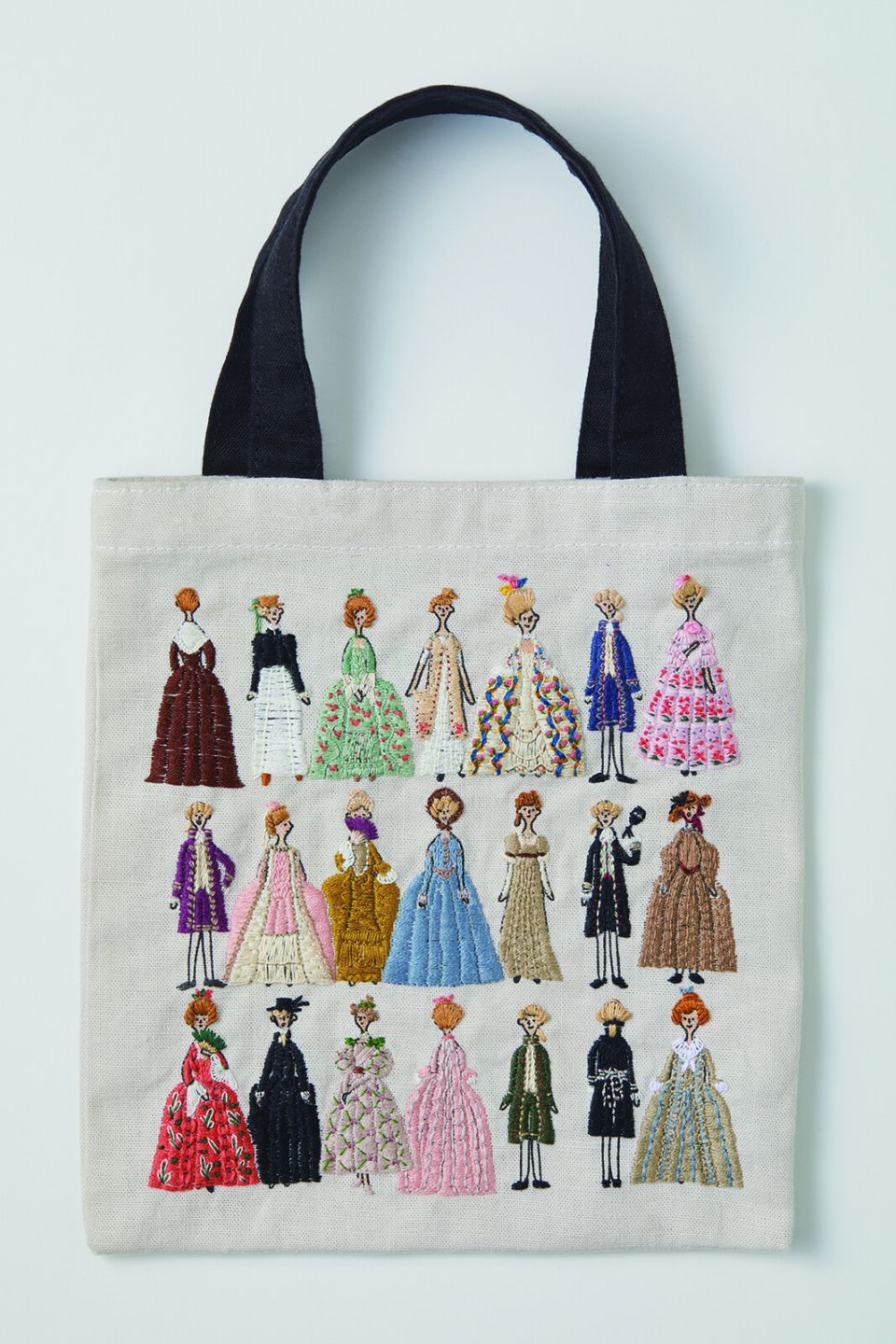 100ネエサン 縫製済みミニトート (ペールグレー) 刺繍キット | 手芸